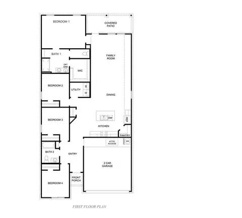 Floorplan - 2829 Skinner Dr, Lorena, TX 76655 photo 1 of 1