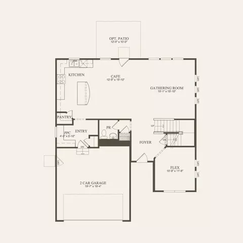 Floorplan - 12823 S Vicarage Dr, Plainfield, IL 60585 photo 1 of 2