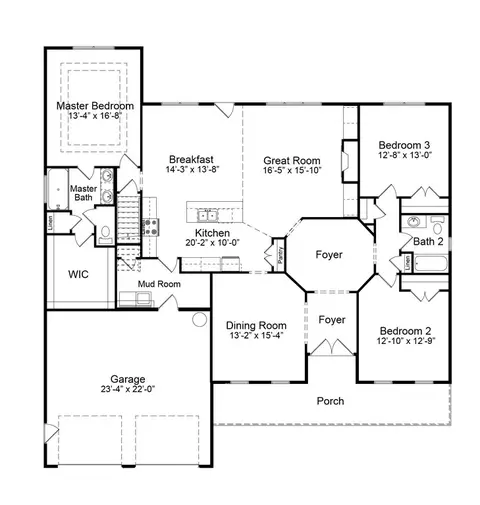 Floorplan - 5062 Willows Edge Dr, Sims, NC 27880 photo 1 of 1