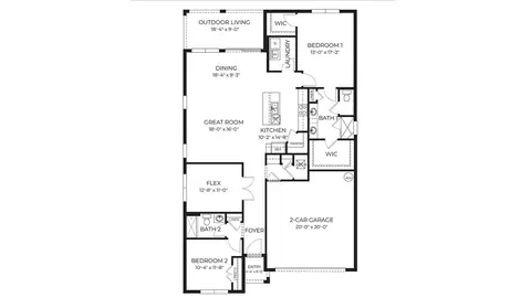 Floorplan - 3980 Kennebunk Loop, Mount Dora, FL 32757 photo 1 of 1