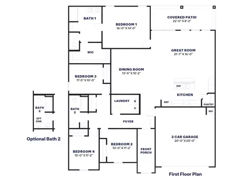 Floorplan - 12638 E Agave Ln, Florence, AZ 85132 photo 1 of 1