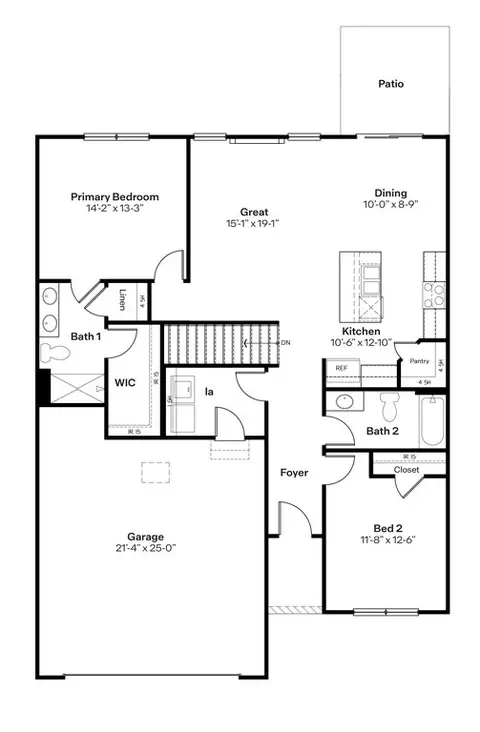 Floorplan - 1312 NE 60th St, Ankeny, IA 50021 photo 1 of 2