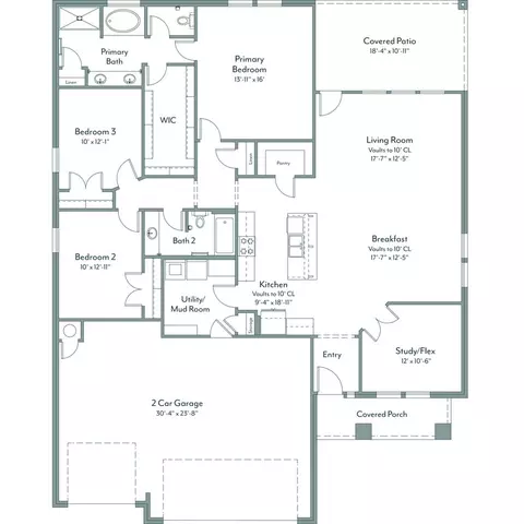 Floorplan - 15901 Rolling Hill Dr, Moore, OK 73170 photo 1 of 1