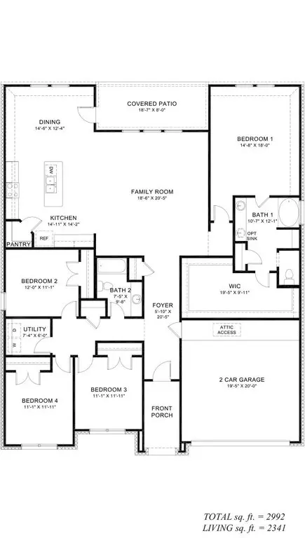 Floorplan - 7420 Cypress Point Dr, Ball, LA 71405 photo 1 of 1