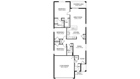 Floorplan - 10975 Gentle Current Way, Parrish, FL 34219 photo 1 of 1