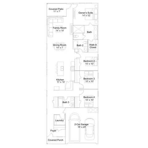 Floorplan - 6011 Singing Trl, Von Ormy, TX 78073 photo 1 of 1
