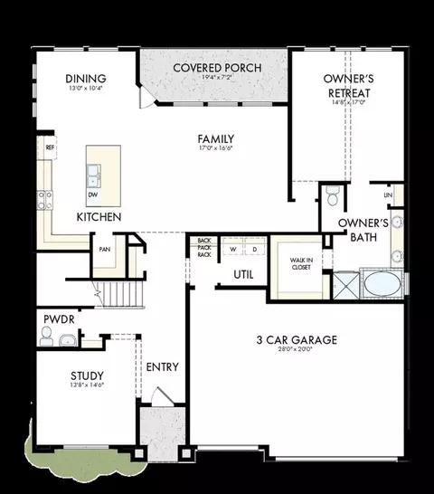 Floorplan - 917 Cherrystone Loop, Buda, TX 78610 photo 2 of 2
