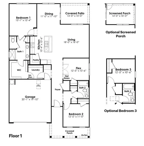 Floorplan - 1833 Kennerly Rd, Irmo, SC 29063 photo 1 of 1