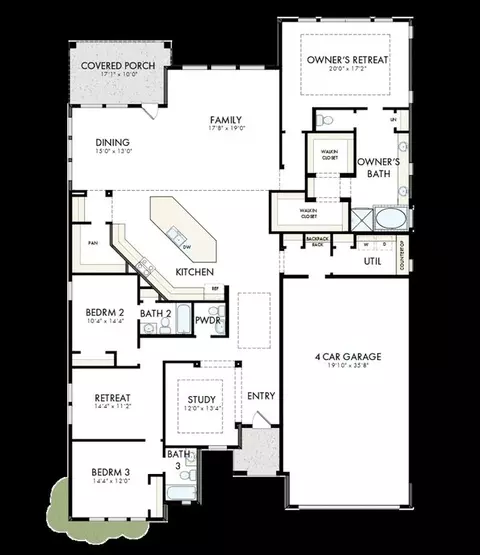 Floorplan - 17717 Coronation St, Conroe, TX 77302 photo 1 of 1