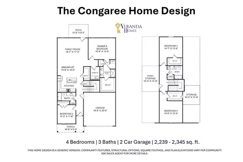 Floorplan - 3721 Sunflower Bluff Dr, Florence, SC 29501 photo 1 of 1
