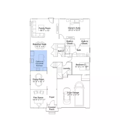 Floorplan - 2405 Greyfriar Loop, Middletown, DE 19709 photo 3 of 9