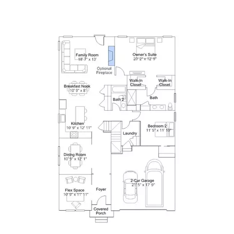 Floorplan - 2405 Greyfriar Loop, Middletown, DE 19709 photo 2 of 9