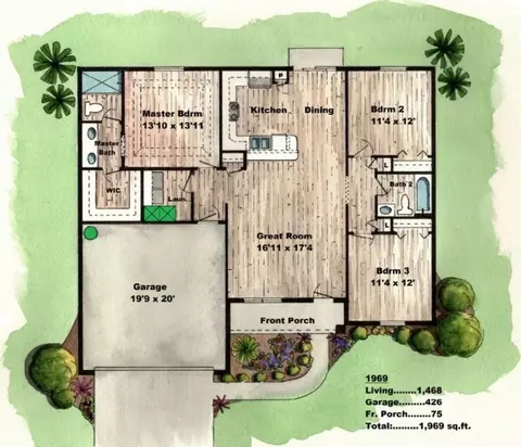 Floorplan - 107 N Ridgewood Dr, Sebring, FL 33870 photo 1 of 1