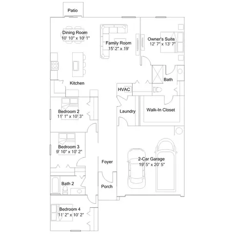 Floorplan - 1104 Tyler Loop, Winter Haven, FL 33884 photo 1 of 1