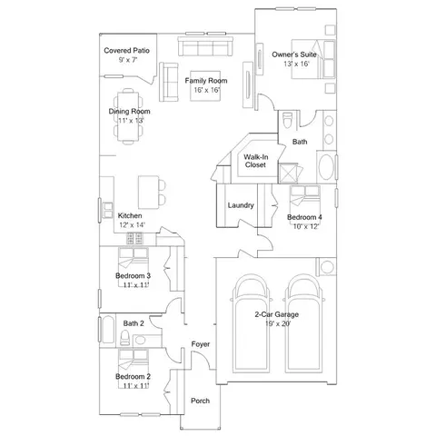Floorplan - 165 Dreyer, Kyle, TX 78640 photo 1 of 1