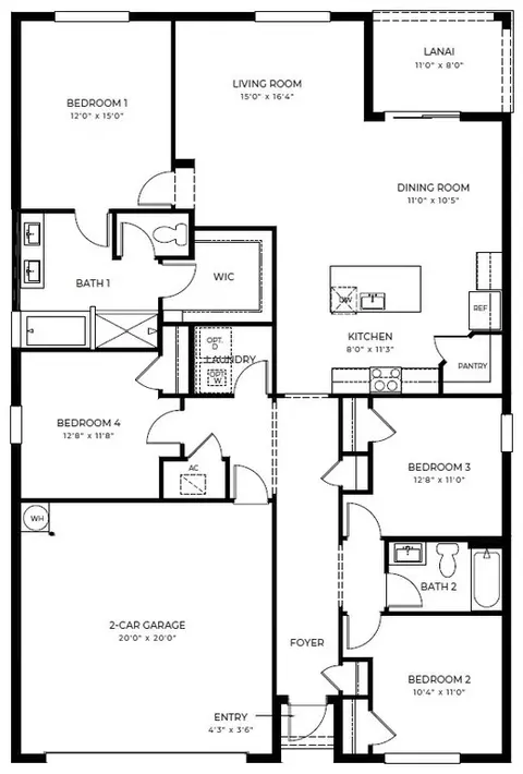 Floorplan - 6510 SE Park Trace Dr, Stuart, FL 34997 photo 1 of 1