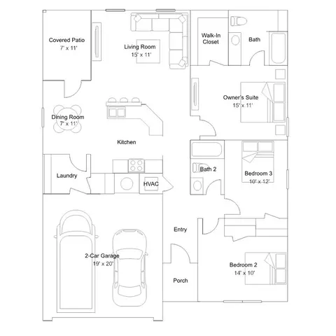 Floorplan - Claud Rd/overcup Dr, Eclectic, AL 36024 photo 1 of 1