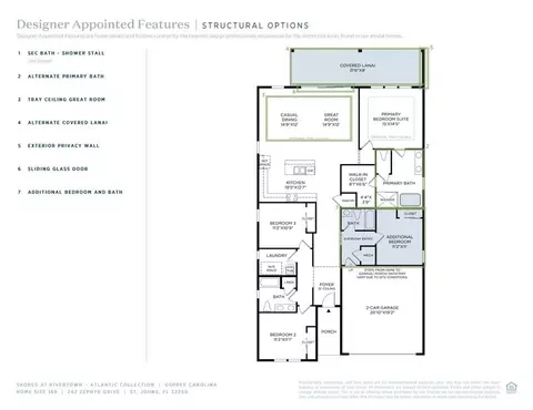 Floorplan - 193 Pine Leaf Dr, Saint Augustine, FL 32092 photo 1 of 2