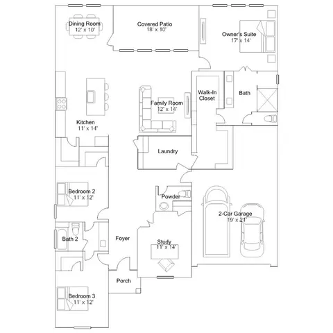 Floorplan - 2415 Tranquil Cedar Dr, Booth, TX 77469 photo 1 of 1