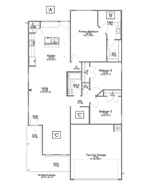Floorplan - 2001 Jester Trl, Bryan, TX 77807 photo 1 of 1