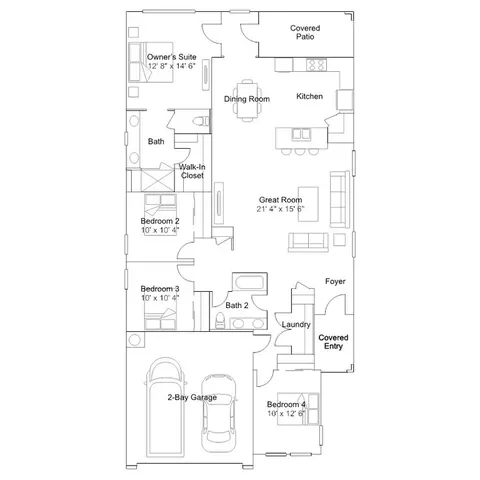 Floorplan - 2278 W Rutledge Ave, Apache Junction, AZ 85120 photo 1 of 1