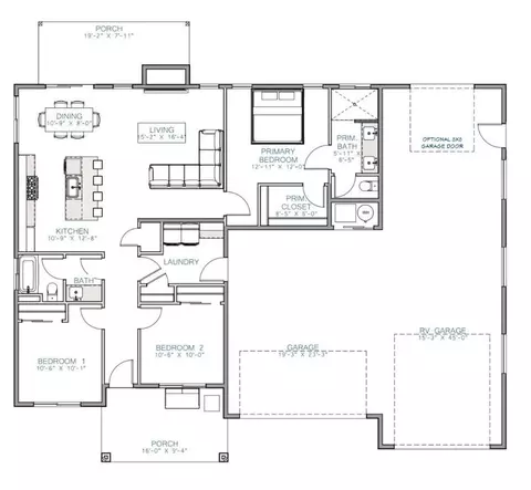 Floorplan - 11630 N Woolridge Way, Rathdrum, ID 83858 photo 1 of 1