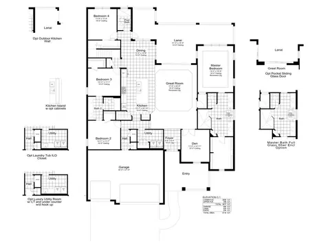 Floorplan - 13427 Old Creek Ct, Parrish, FL 34219 photo 1 of 1