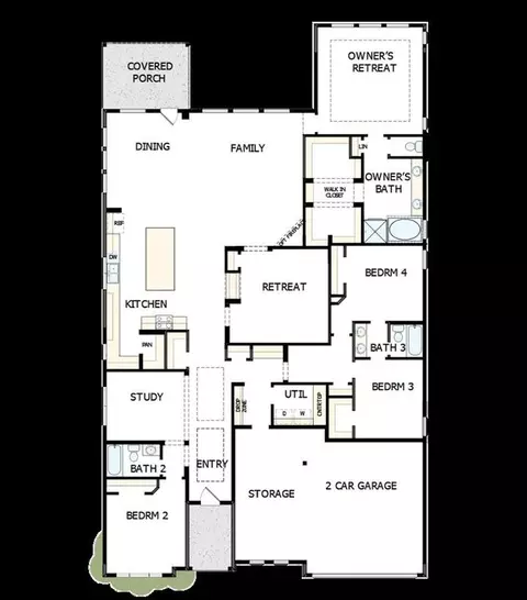 Floorplan - 132 Founders Grove Loop, Willis, TX 77318 photo 1 of 1