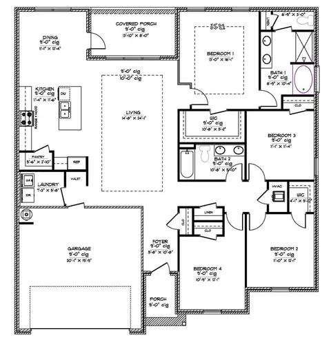 Floorplan - 13400 Crane Dr, Vancleave, MS 39565 photo 1 of 2
