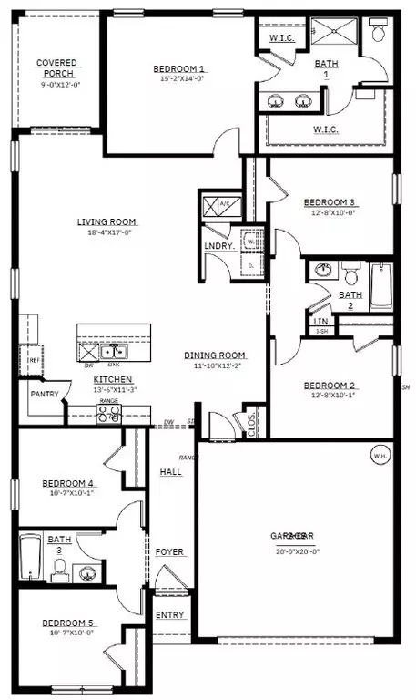 Floorplan - 18941 Brimstone Knoll St, Spring Hill, FL 34610 photo 1 of 1