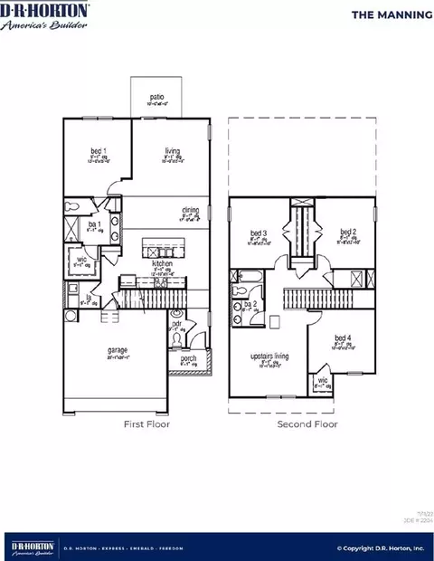 Floorplan - 314 Sweetspire St, Moncks Corner, SC 29461 photo 1 of 1