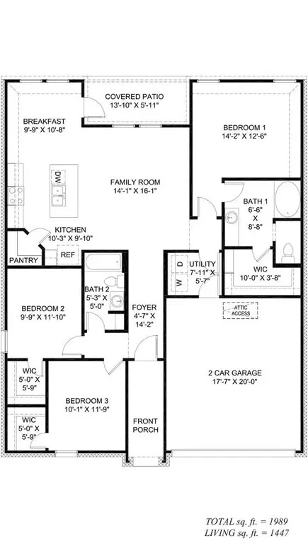 Floorplan - 111 Cruz Dr, Sunset, LA 70584 photo 1 of 2