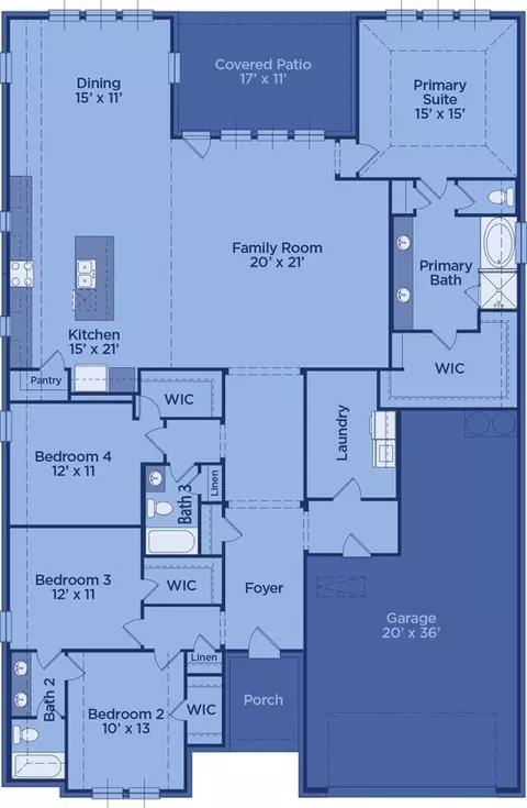 Floorplan - 2229 Pinner Ct, Celina, TX 75009 photo 1 of 1