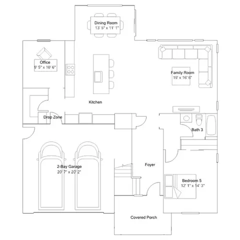Floorplan - 7266 Oscar Dr, Tracy, CA 95377 photo 1 of 2