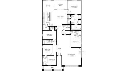 Floorplan - 1069 W Haynes Way, Apache Junction, AZ 85120 photo 1 of 1