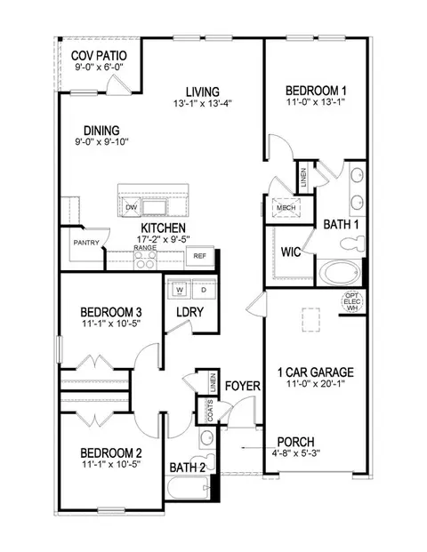 Floorplan - 12581 Foxglove Ave, Walker, LA 70785 photo 2 of 2