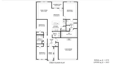 Floorplan - 111 Cruz Dr, Sunset, LA 70584 photo 1 of 2