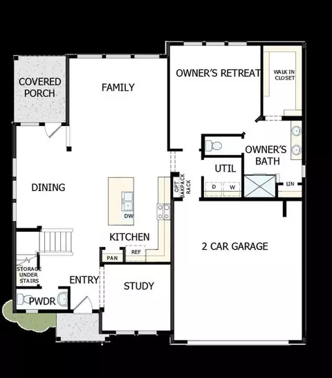 Floorplan - 917 Cherrystone Loop, Buda, TX 78610 photo 1 of 2