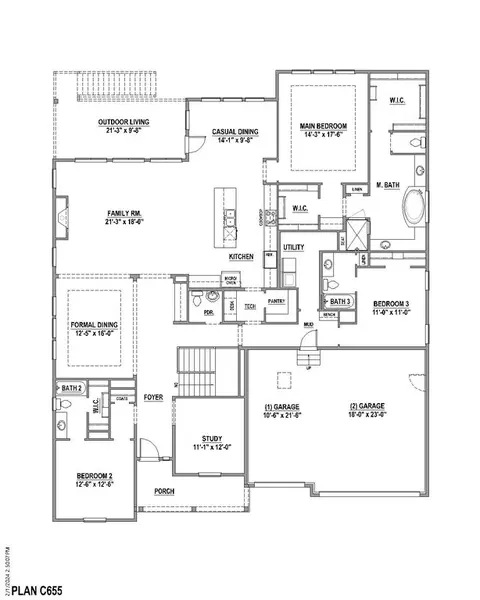 Floorplan - 2093 Falling Leaf, Windsor, CO 80550 photo 1 of 6