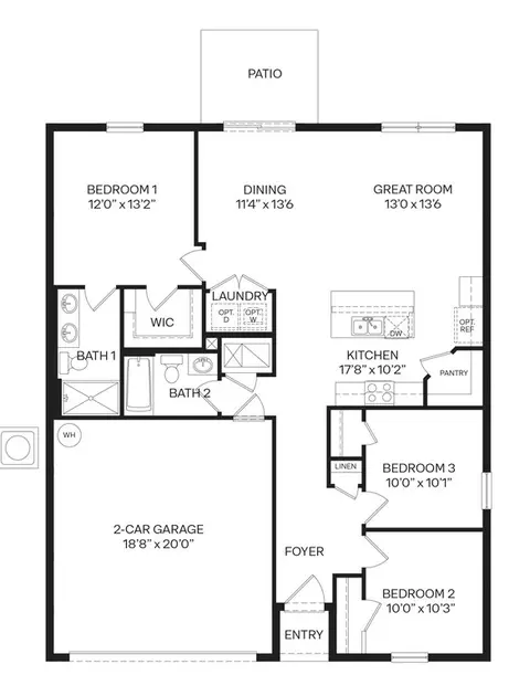 Floorplan - 13 Honeybell Way, Ormond Beach, FL 32174 photo 1 of 1