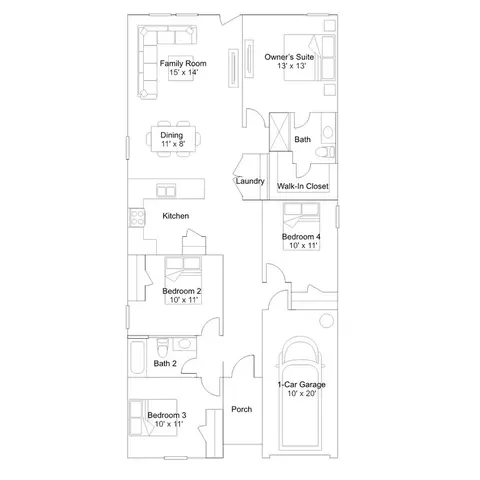 Floorplan - 15 Leruss Blvd, Cabot, AR 72023 photo 1 of 1