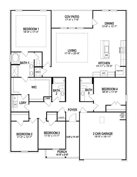 Floorplan - 5935 Belfast Bend Ct, Slidell, LA 70461 photo 3 of 3