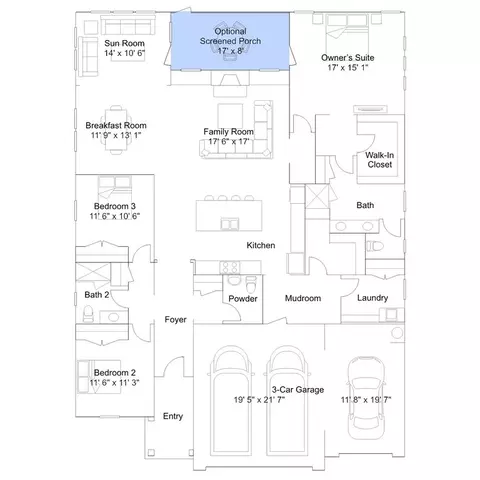 Floorplan - 4174 Camden Glen Rd, Lancaster, SC 29720 photo 1 of 1