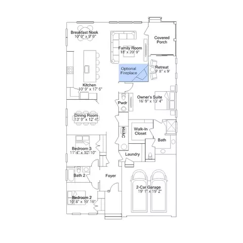 Floorplan - 2693 Marsh Elder Dr, Cambridge, MD 21613 photo 2 of 12