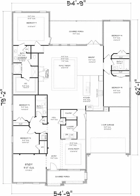 Floorplan - 5703 Clarity St, Milton, FL 32570 photo 1 of 1