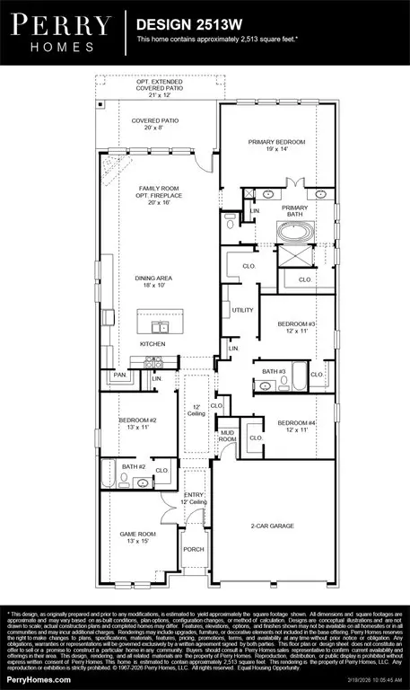 Floorplan - 792 Cedarwood Ct, Haslet, TX 76052 photo 1 of 1