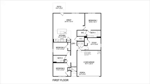 Floorplan - 101 Parkwood Ct, Canton, MS 39046 photo 1 of 1