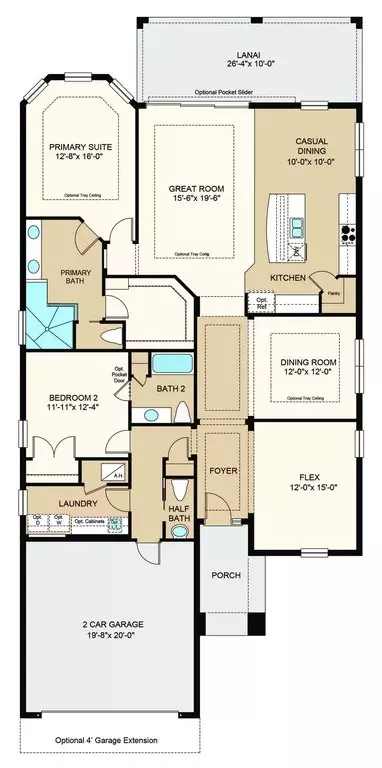 Floorplan - 1009 Tassleflower Trl, Saint Cloud, FL 34771 photo 1 of 2