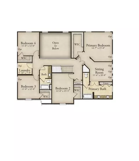 Floorplan - 16594 Beau Dr, Macomb, MI 48042 photo 2 of 2
