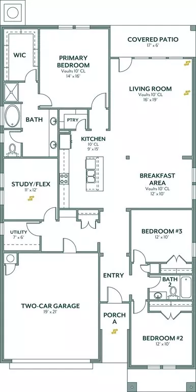 Floorplan - 16140 Tall Grass Dr, Moore, OK 73170 photo 1 of 3